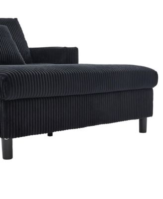 Streamdale Corduroy Oversized Recliner Sofa w/ USB, LED, Cup Holder