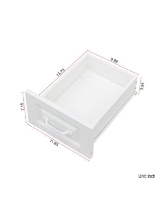 Streamdale L-Shaped Computer Desk with Drawers, Bookshelf, Hutch, White