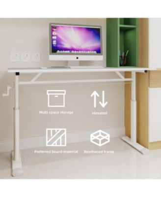 Adjustable Height Study Desk - Kids & Adults, Compact Design
