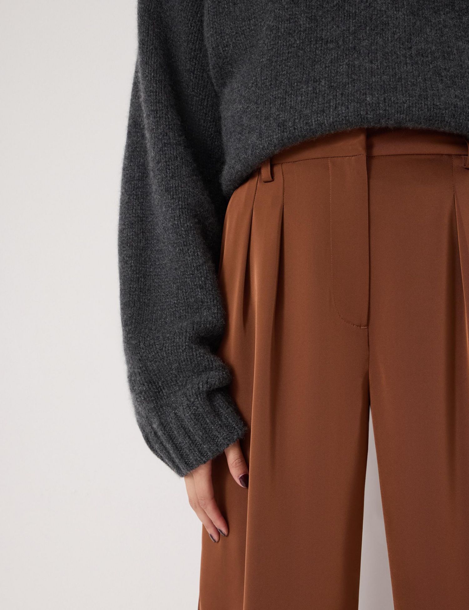 Women's Lya Satin Twill Wide Leg Pants