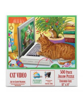 Cat Videos 500 piece Jigsaw Puzzle