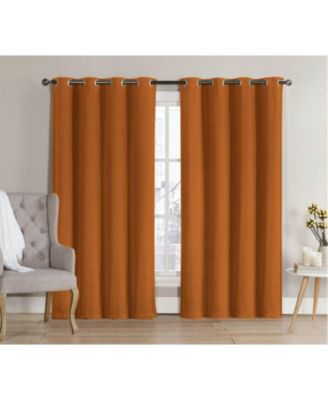 2 Pack: Hotel Thermal Grommet 100% Blackout Curtains - 52 in. W x 84 in. L, Cambridge Navy