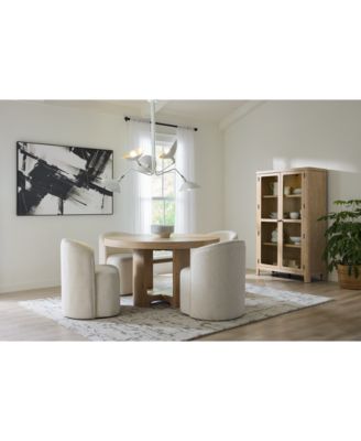 Marcel 6-Pc. Dining Set (Round Table & 5 Barrel Side Chairs)