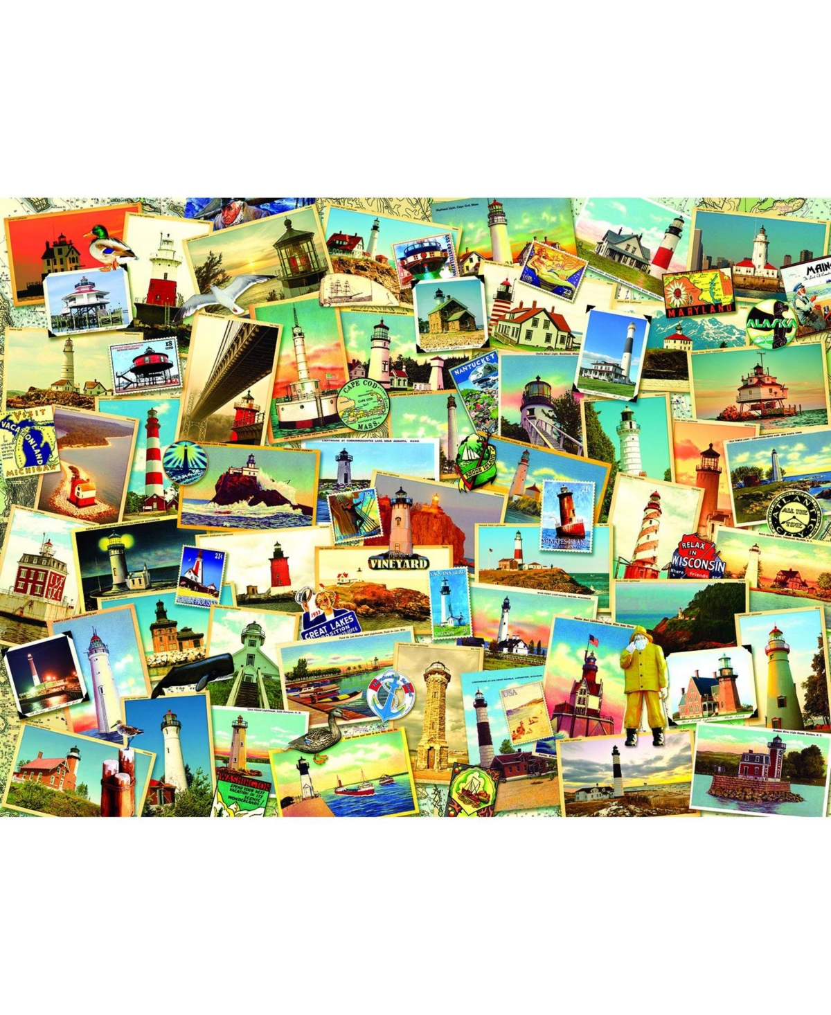 SunsOut Northern Lighthouses 1000 piece Jigsaw Puzzle for Adults