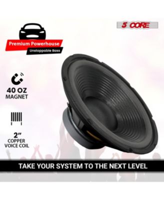 Car Subwoofer 2Pc 10" 3000W Pro Audio Deep Bass Component Sub Woofer 4Ohm Replacement Speaker