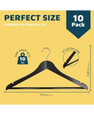 10-Pack Wooden Hangers