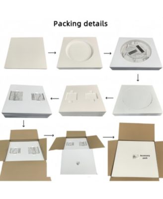 White Marble Coffee Table - Small 27.6