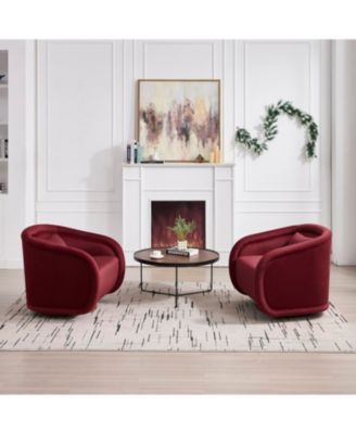 Velvet Swivel Accent Chair