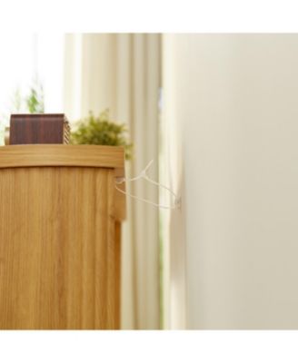 + 70" + Wood + Corrugated Design + Console Table