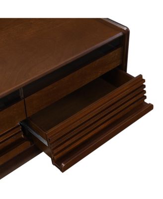  Modern Rectangle Coffee Table with Drawers & Shelves