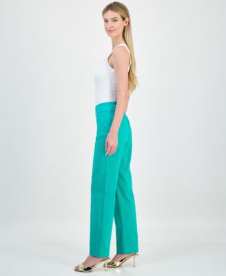 Women's Tummy-Control Pull-On Straight-Leg Pants, Created for Macy's 