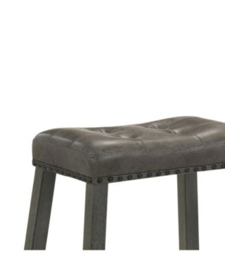 Rustic Backless Counter Stool Set of 2 - 25" Farmhouse Barstools