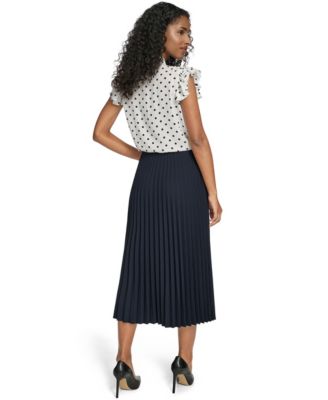 Women's Pleated Pull-On Skirt