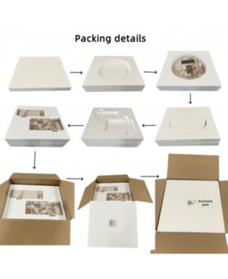 Pink Marble Coffee Table - Small, Natural Stone, 17.7 Inch