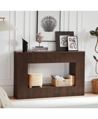 Streamdale 55" Modern Slatted Console/Entryway Table