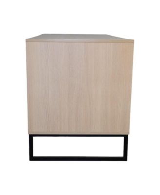 Modern Wooden Cat House with Scratching Mat 47.64x21.46x25.98in 76.4lbs