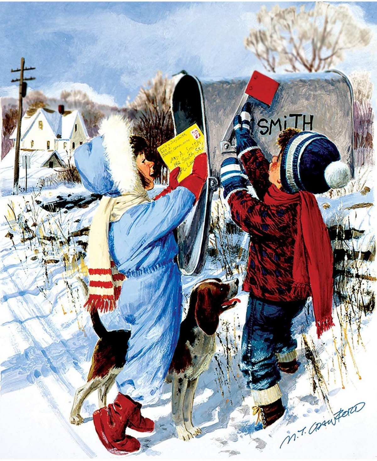 SunsOut Letter to Grandma 1000 piece Jigsaw Puzzle for Adults Christmas