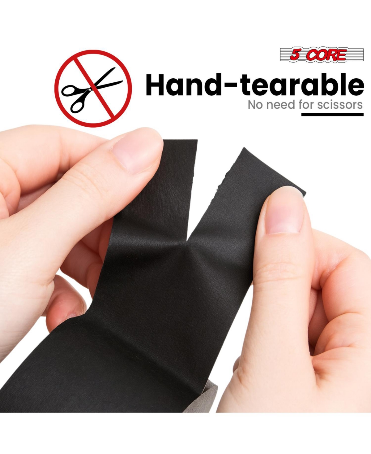 5 Core Gaffers Tape 2" 30 Yards 4Pcs No Residue Water Resistant Matte Heavy Duty