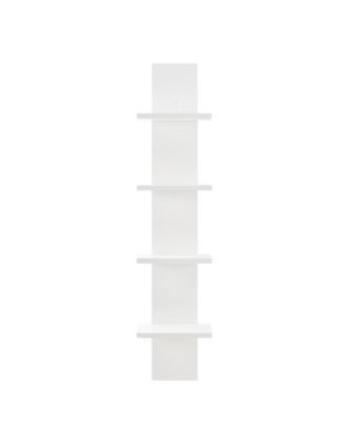 Arica Utility Column 4-Tier Spine Wall Shelves