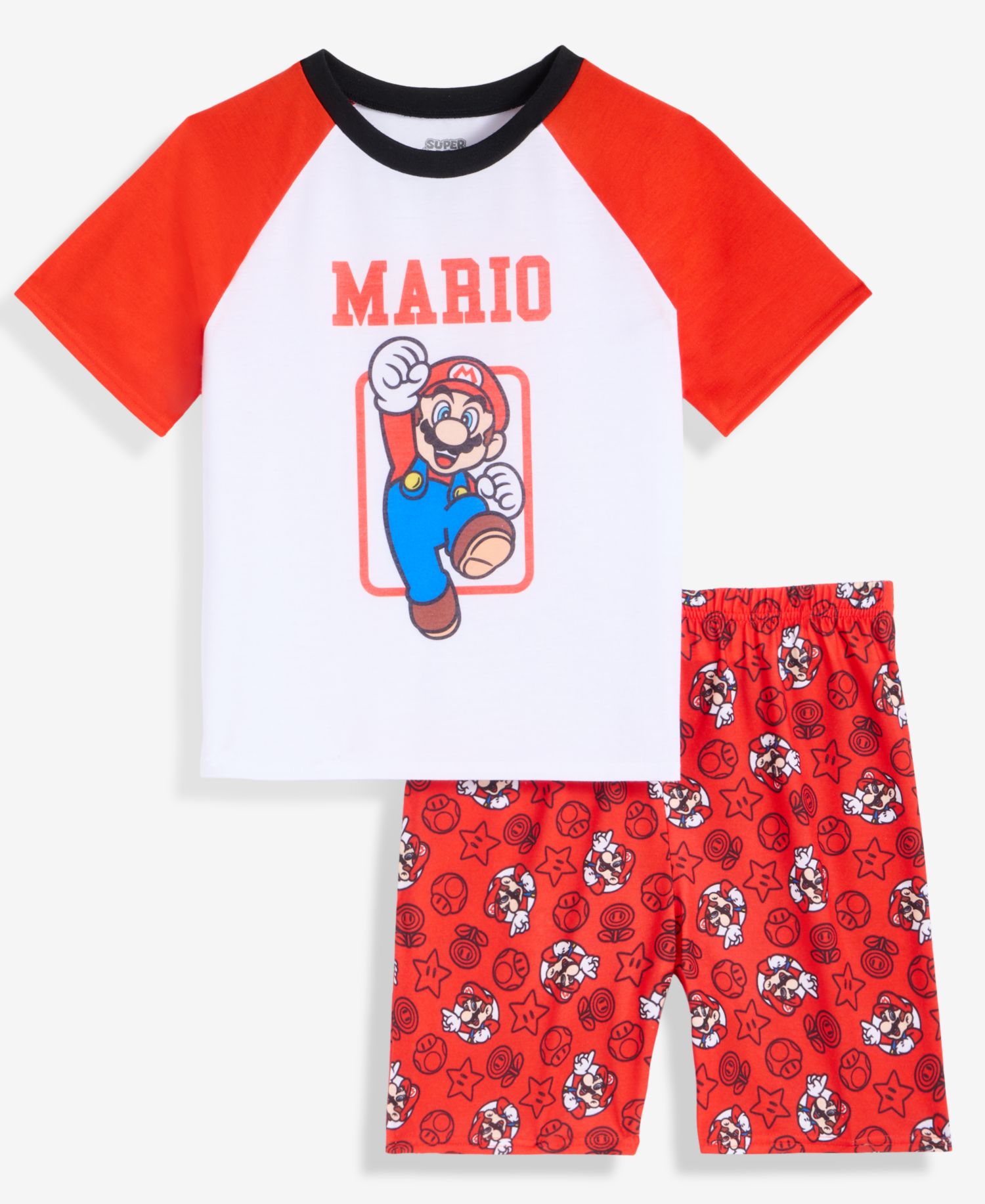 Boys' 4-10 Short-Sleeve Pajamas, 2-Piece Set