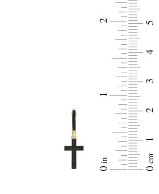 Men's Black Diamond Earrings (1/3 ct. t.w.) in 10k Yellow Gold