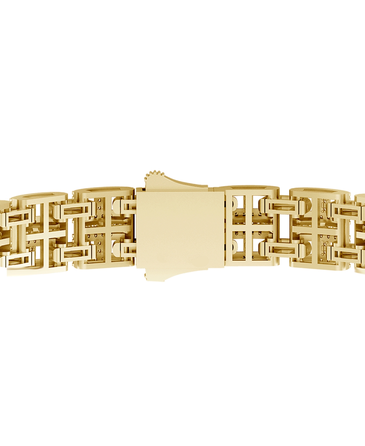 Macy's Men's Diamond Bracelet (2 ct. t.w.) in 10k Yellow Gold