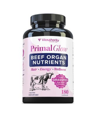 Primal Glow Beef Organ Caps, 180ct