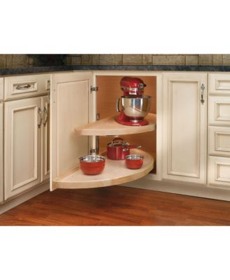 37.75" Lazy Susan Half-Moon Shaped 2-Shelf Turner, 4WLS882-38-570