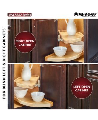 37.75" Lazy Susan Half-Moon Shaped 2-Shelf Turner, 4WLS882-38-570