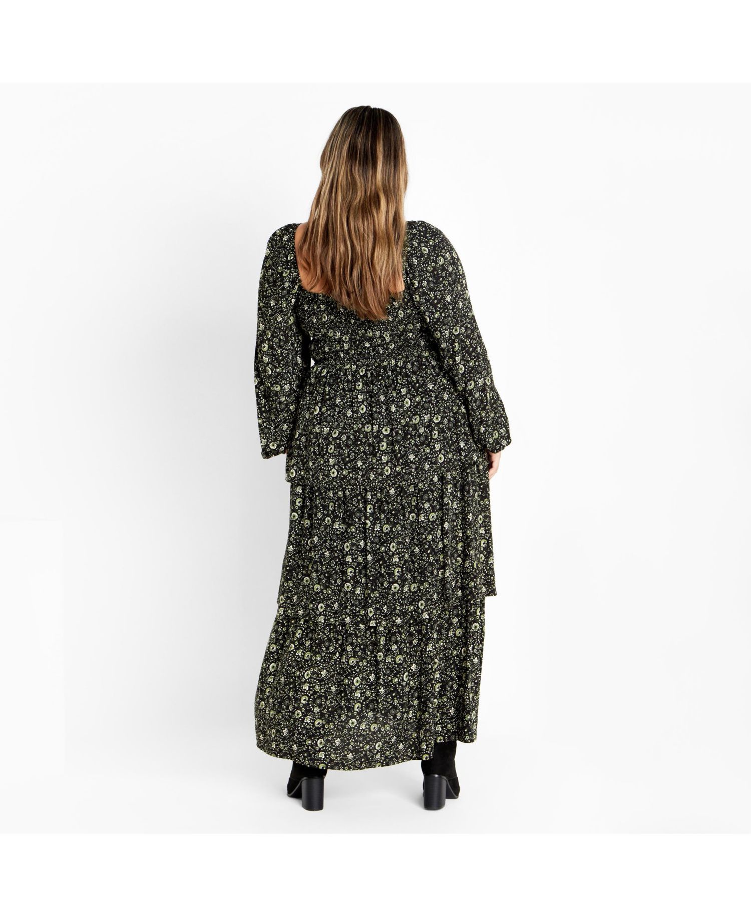 Plus Size Dahlia Tiered Maxi Dress