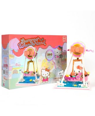 Sanrio Hello Kitty and Friends  Summer Wunderland  Water Theme Park Building Block Set Fan Gift, Party Favor, Stress Relief, Collectible Toy
