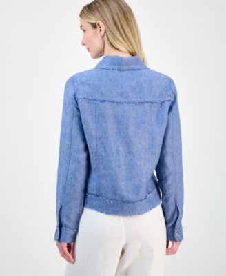 Women's 100% Linen Jacket, Created for Macy's