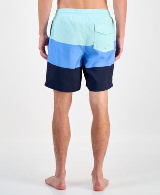 Men's Colorblocked 7" Swim Trunks, Created for Macy's 