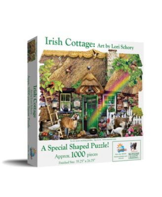 Irish Cottage 1000 piece Jigsaw Puzzle for Adults Special Shape