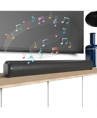 4-Speaker Sound Bar with Wireless Bass, Bluetooth 5.0, TWS & Multiple Inputs