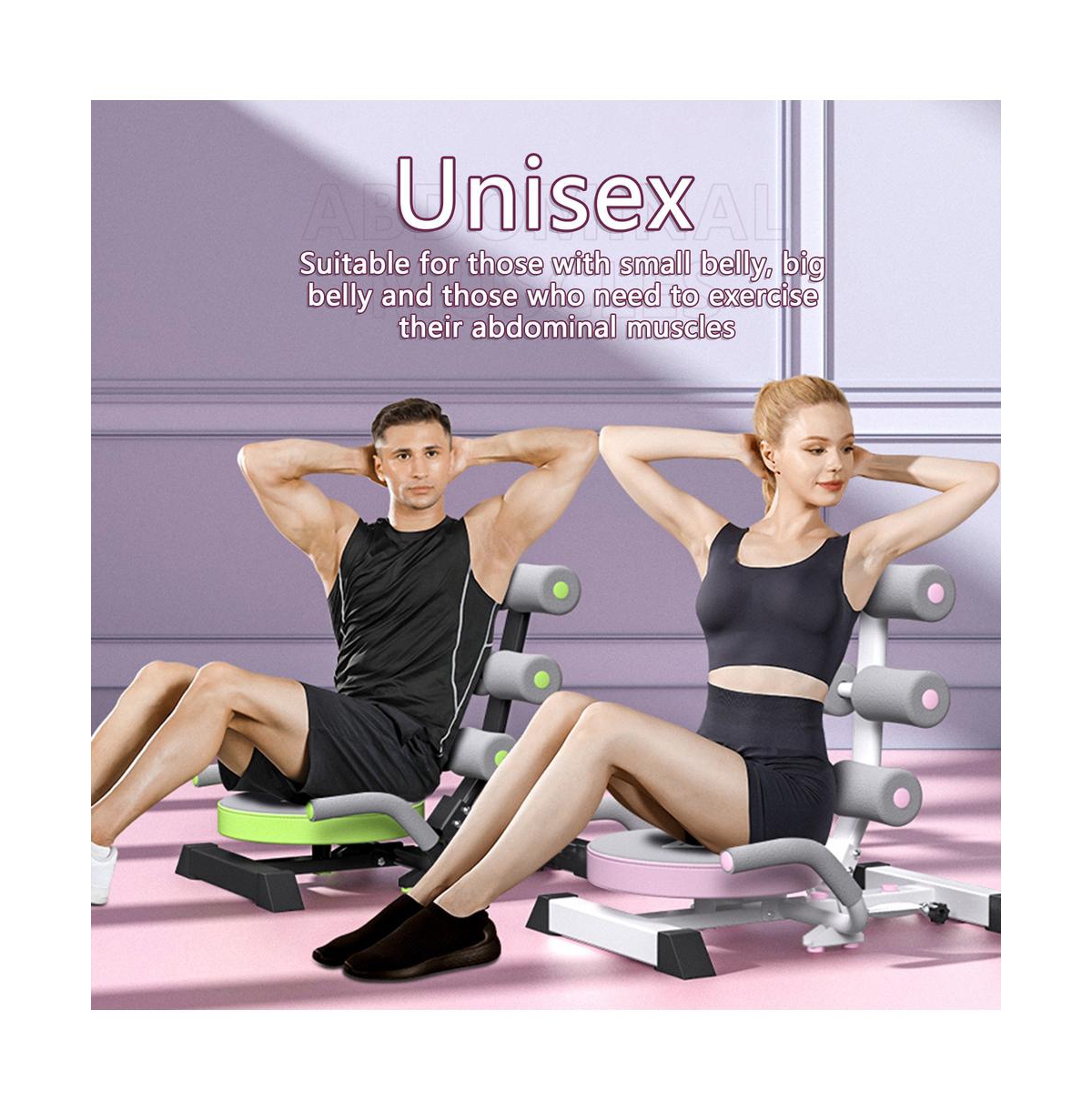 Artudatech Foldable Ab Machine with Twisting & Crunching, Core Trainer Adjustable Height and Back Support