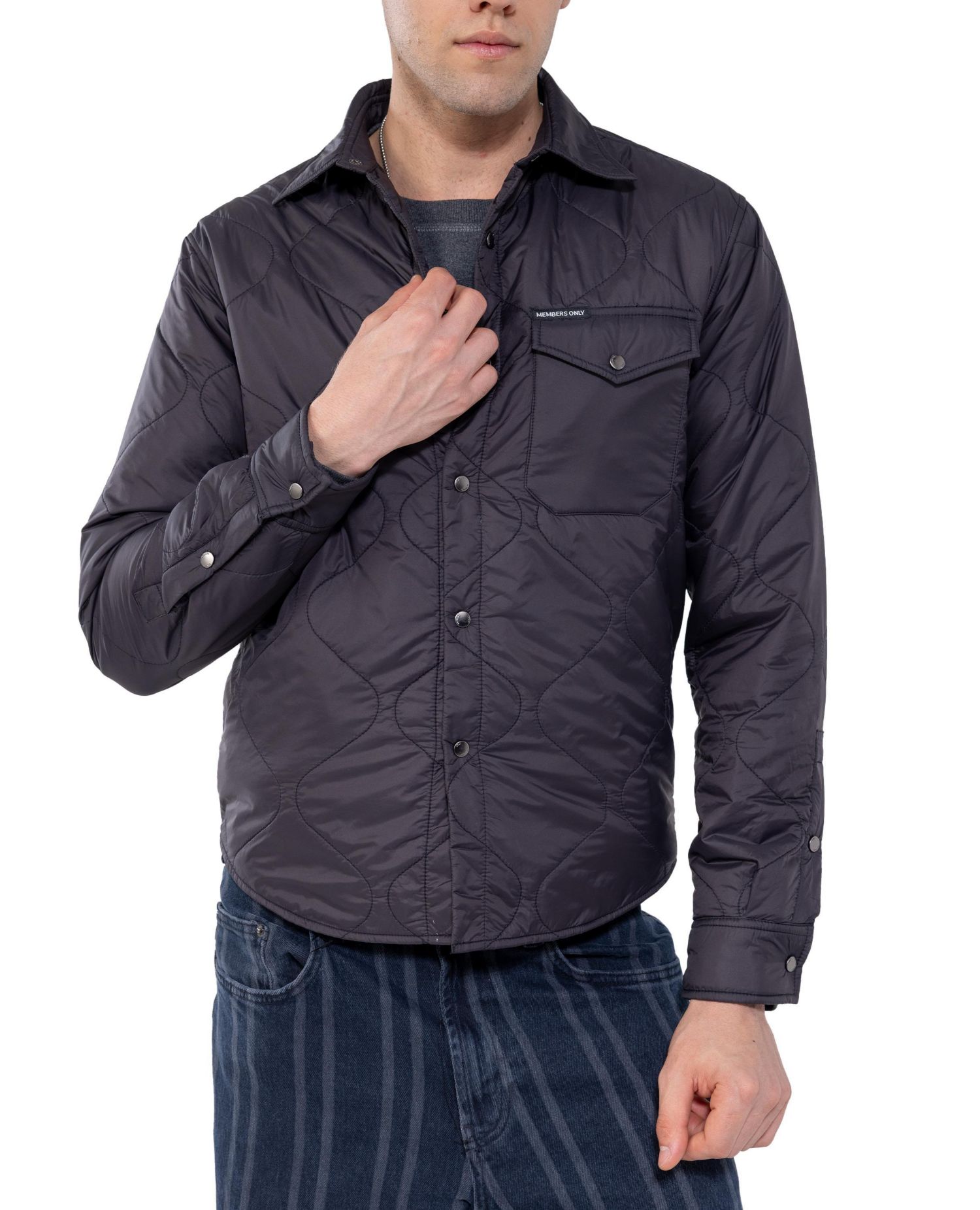 Men's Quilted Shirt Jacket