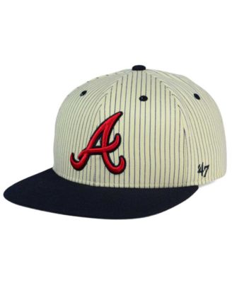 '47 Brand Atlanta Braves Woodside Captain Snapback Cap
