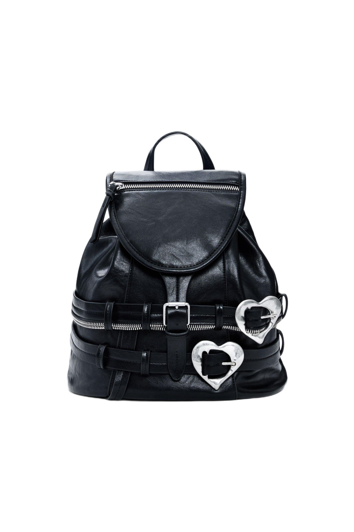 Women's Backpack buckles hearts