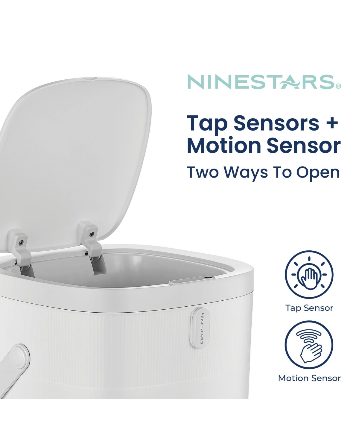 Ninestars 13 Gallons Automatic Kitchen Trash Can