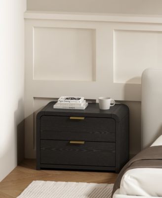 Grace 28" Wood 2-Drawer Nightstand
