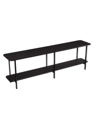 Celine 71" Wood 2-Shelf Console Table