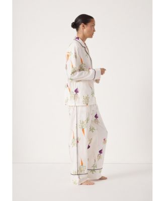 Women's Long Sleeve Brushed Cotton Pyjamas