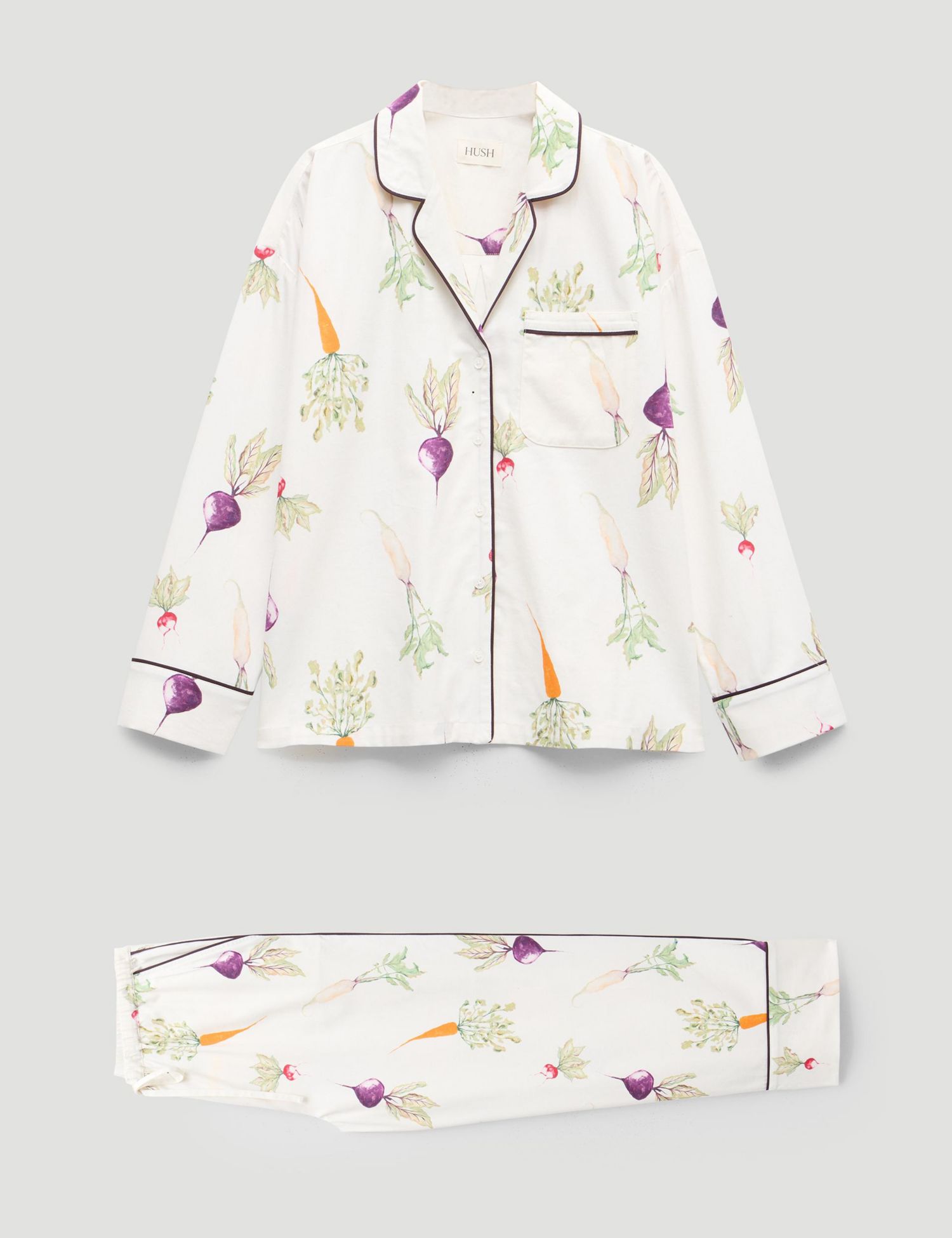 Women's Long Sleeve Brushed Cotton Pyjamas