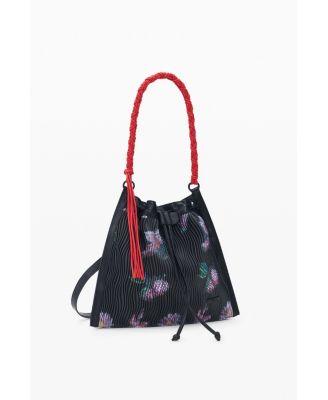 Women's Medium backpack with floral texture