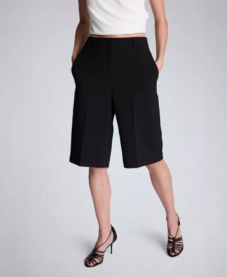 Women's Fly Front Long Short