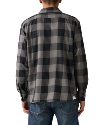 Men's Relaxed-Fit Long-Sleeve Button-Front Worker Shirt