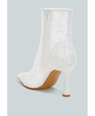 Womens Samia Sequin Lace Boots