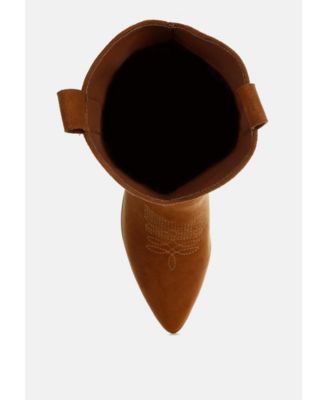 Womens Mae Embroidery Detail Cowboy Boots