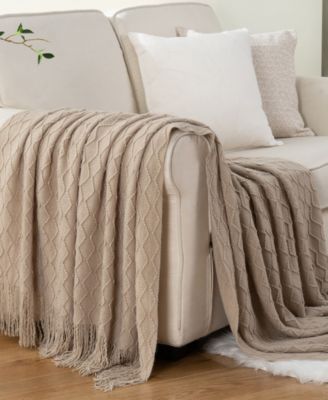 Multi Chevron Texture Lightweight Throw, 50" x 60"